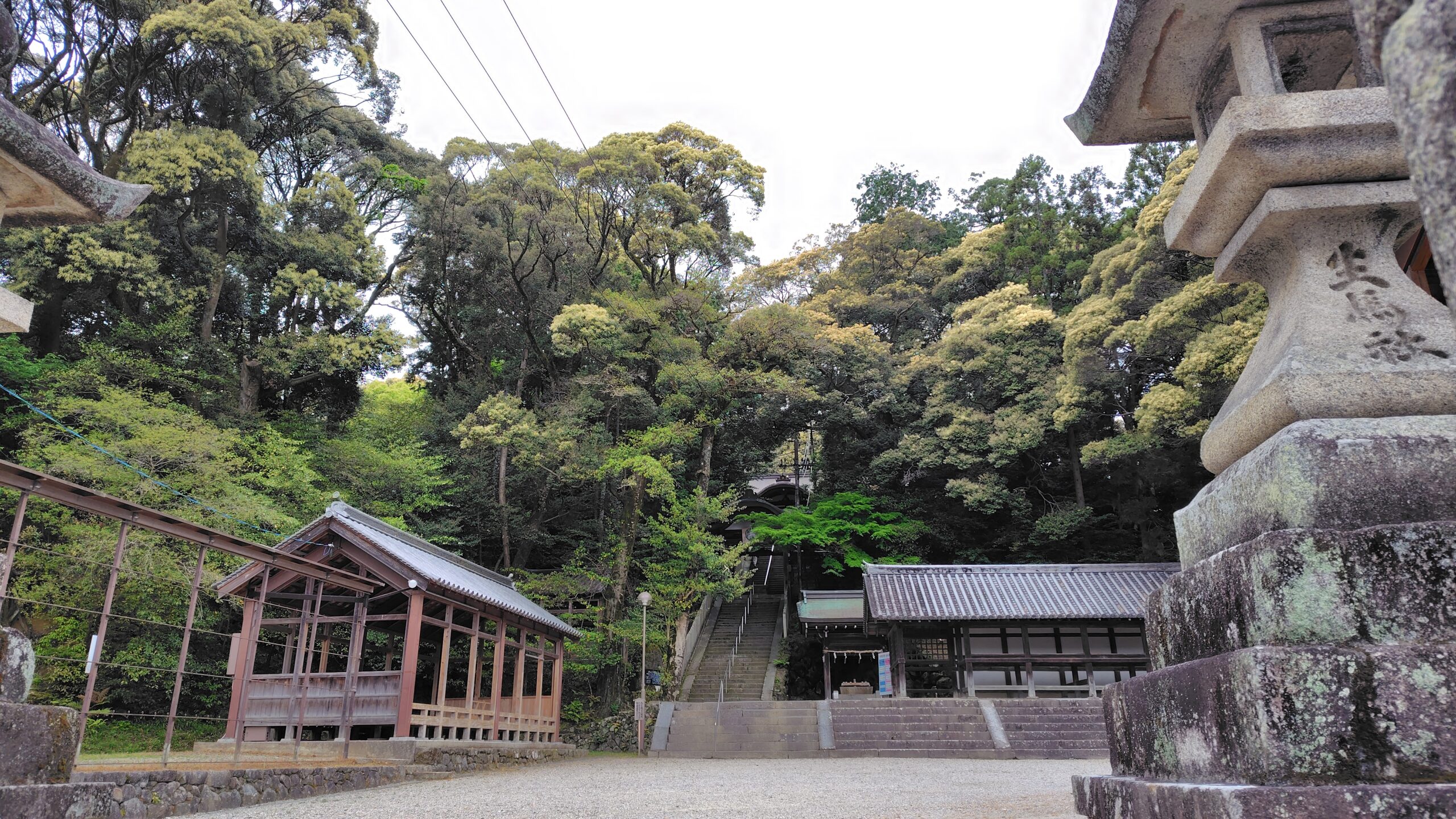 往馬大社、龍田大社（2024年4月）